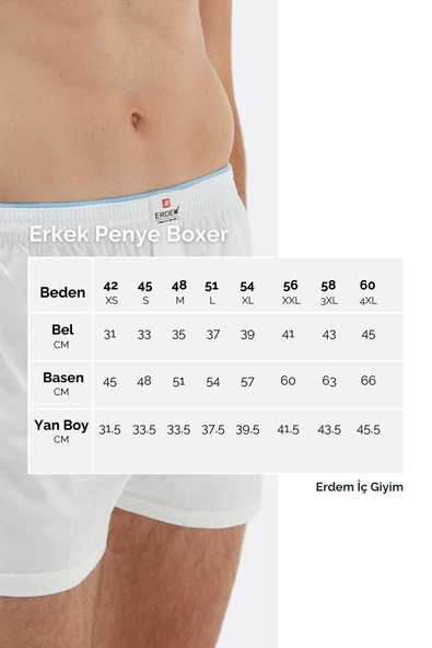 ERDEM İÇ GİYİM Erdem Lacivert Penye Boxer 1400 - 7