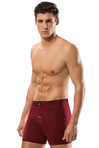 ERDEM İÇ GİYİM Erdem Bordo Penye Boxer 1400 - Resim 5