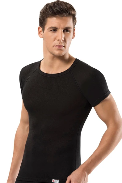 ERDEM İÇ GİYİM Erdem Siyah Termal Içlik Yarım Kol Fanila 1481 ürün görseli