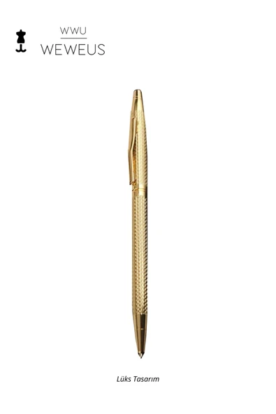 Weweus Gold Ultra Lüks Tükenmez Kalem ürün görseli