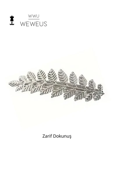 Weweus Kadın Gümüs Renk Parlak Premium Toka - 1