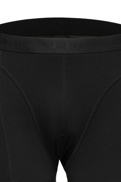Weweus Siyah Micro Modal Premium Erkek Boxer 1418 - Resim 4