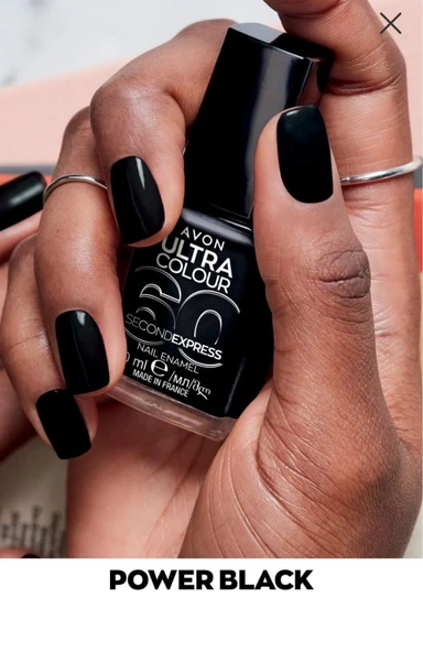 Avon Ultra Color Oje Power Black 10 ml ürün görseli 1