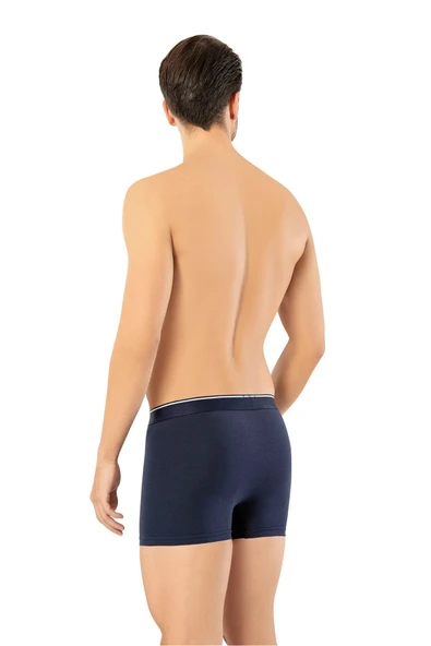 ERDEM İÇ GİYİM Erdem Lacivert Pamuk Elastan Klasik Boxer 1445 - Resim 3