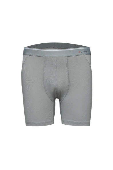 Erdem Erkek Gri Pamuk Elastan Uzun Boxer 3'lü Paket ürün görseli
