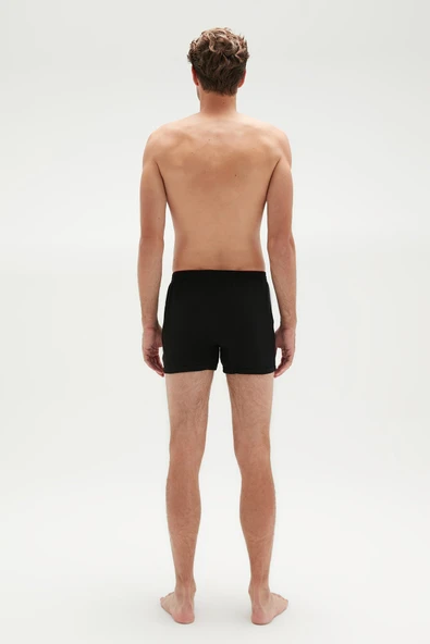 ERDEM İÇ GİYİM Erdem Siyah Penye Boxer 1400 - Resim 2