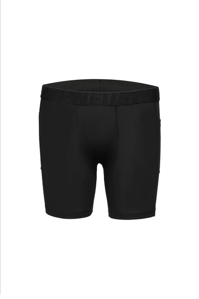 Weweus Siyah Gizli Cepli Erkek Uzun Boxer - 5