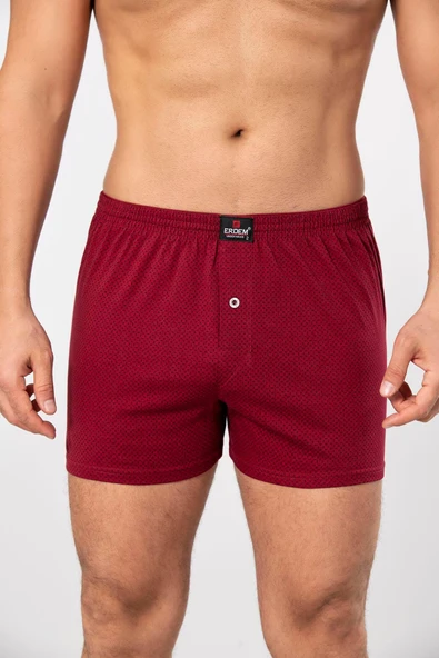 ERDEM İÇ GİYİM Erdem Desenli Penye Boxer 1400 - Resim 4