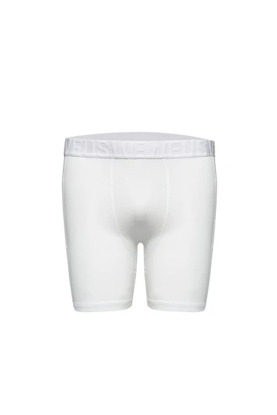 Weweus Beyaz Gizli Cepli Erkek Uzun Boxer - Resim 6