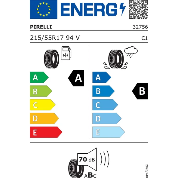 215/55R17 94V S-I Cınturato P7C2 Üretim 2024 Oto Yaz Lastiği - Resim 3