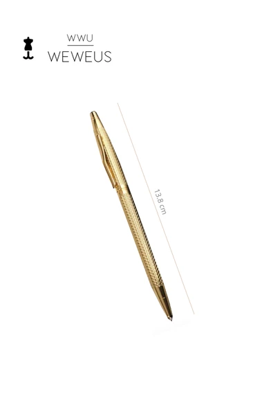 Weweus Gold Ultra Lüks Tükenmez Kalem - Resim 4
