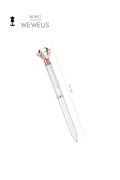 Weweus Beyaz Magic Tasarım Tükenmez Kalem - Resim 4