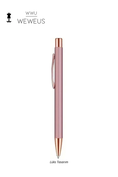 Weweus Rose Düz Tasarım Lüks Tükenmez Kalem ürün görseli
