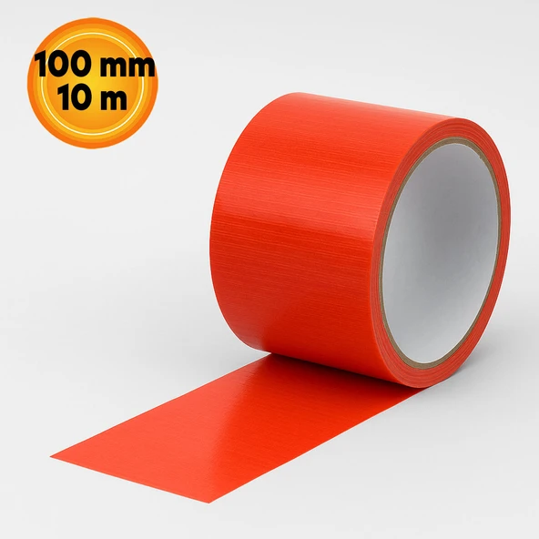 Kırmızı Tamir Bandı 100 mm x 10 mt Çok Amaçlı Güçlü Yapışkanlı Suya Dayanıklı Onarım Yalıtım Bandı - Resim 2