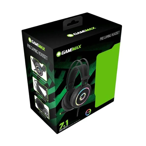 Gamemax HG3500 7.1 USB RGB Siyah Surround Oyuncu Kulaklık+Mikrofon - 3