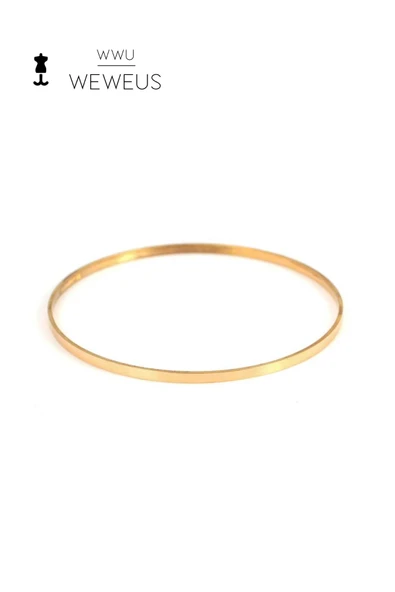 Weweus Gold Renk Premium Lüks Kadın Ajda Bilezik - 1