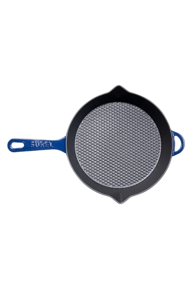 Mavi Demir Döküm Petekli Tava 28 Cm - 2