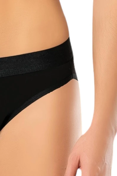 ERDEM İÇ GİYİM Weweus Siyah Erkek Süper Ince Doğal Bambu Lüks Slip 1011 - Resim 6