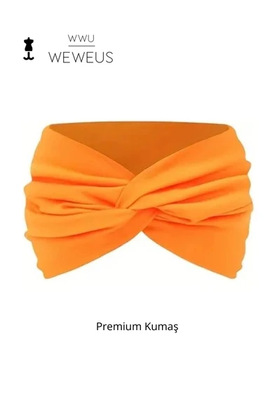 Weweus Kavun İçi Düz Premium Kadın Saç Bandı - 1