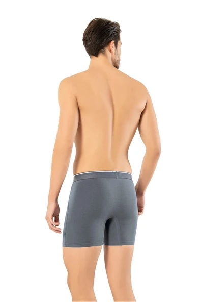 ERDEM İÇ GİYİM Erdem Füme Pamuk Elastan Uzun Boxer 1470 - Resim 3