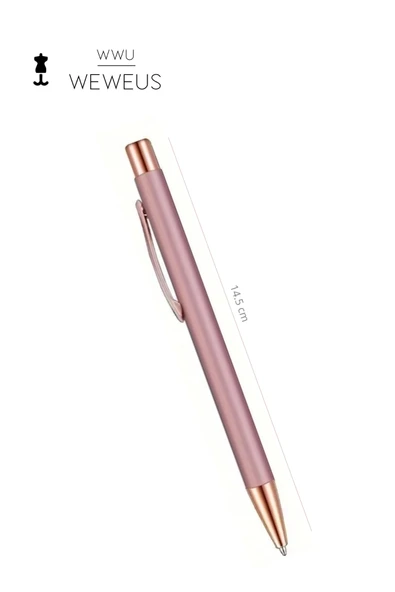 Weweus Rose Düz Tasarım Lüks Tükenmez Kalem - Resim 4