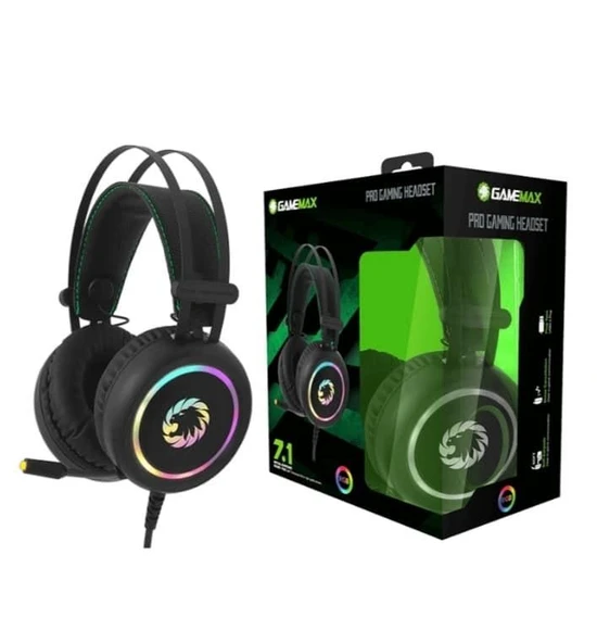 Gamemax HG3500 7.1 USB RGB Siyah Surround Oyuncu Kulaklık+Mikrofon - 2