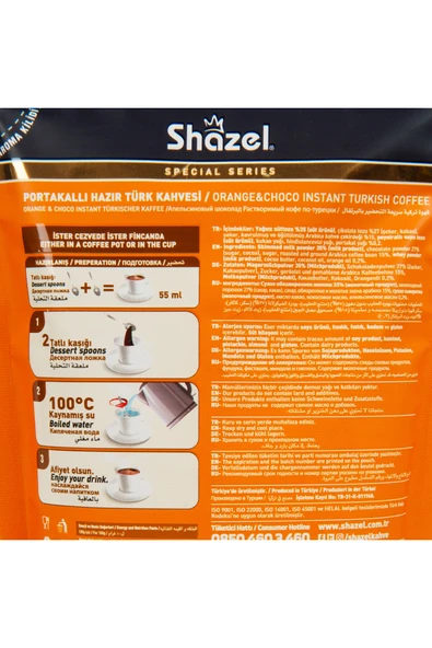 Shazel Portakallı Hazır Türk Kahvesi 100 gr x 2 Adet - Resim 3