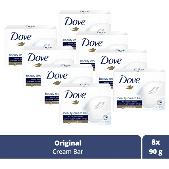 Dove Beauty Cream Bar Original Nemledirici Etkili 90 G X8 Adet ürün görseli