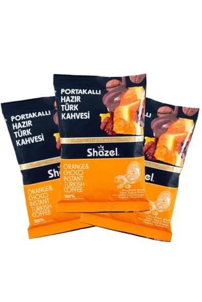 Shazel Portakallı Hazır Türk Kahvesi 100 gr x 3 Adet ürün görseli