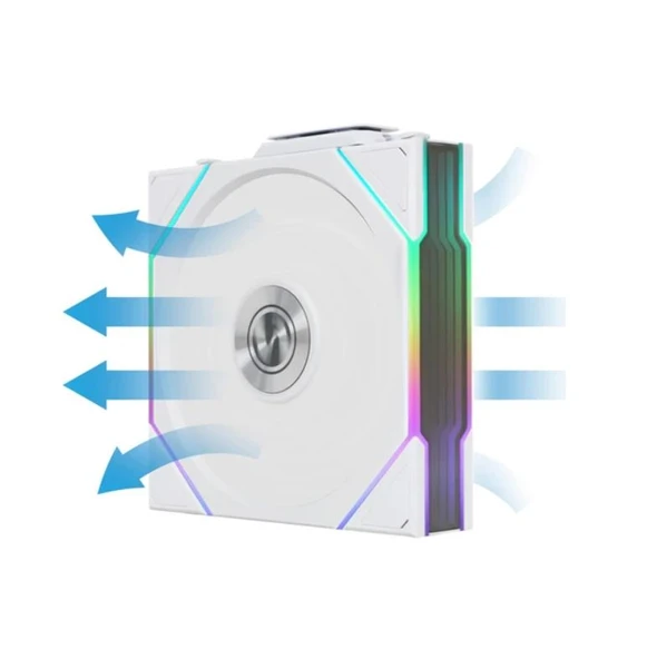 Lian Li UNI FAN TL WIRELESS 3x120mm Beyaz Kasa Fanı - Resim 3