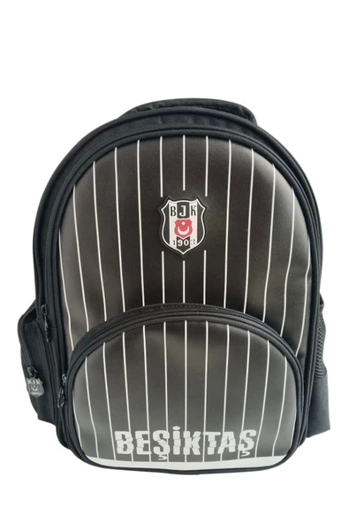 Beşiktaş Beşiktaş Çubuk Desenli Suni Deri Okul Sırt Çantası 25352 - 4