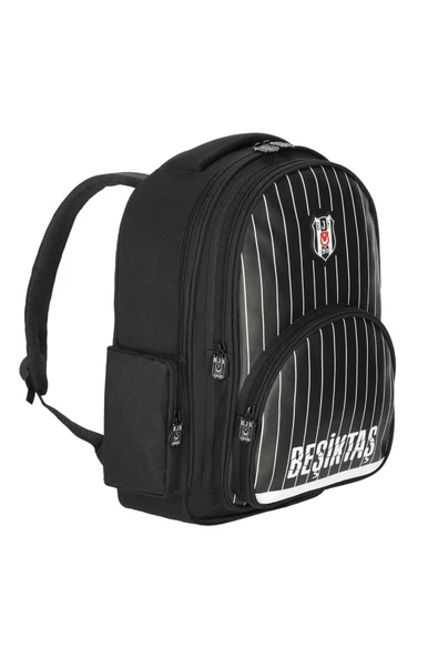 Beşiktaş Beşiktaş Çubuk Desenli Suni Deri Okul Sırt Çantası 25352 - 2