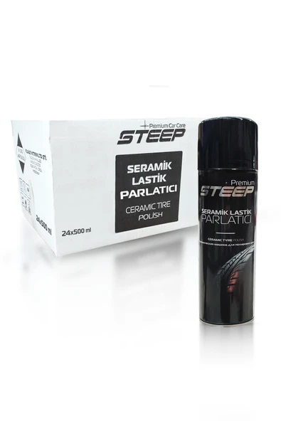 STEEP Seramik Lastik & Tampon Parlatıcı Sprey 24 Adet 500ml