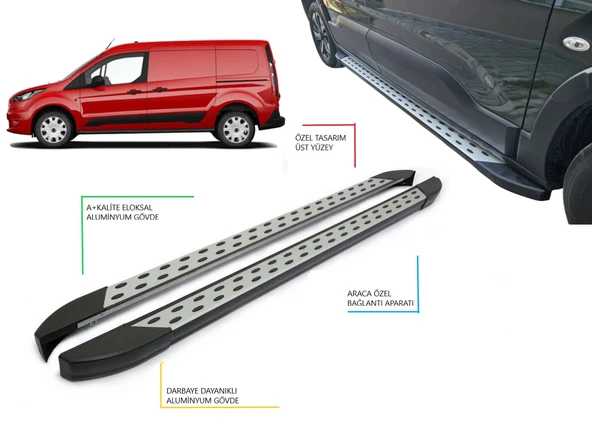 TRANSİT CONNECT UZUN ŞASE NOKTALI YAN BASAMAK 2022 2023 2024 2025 2026 2027 - Resim 2