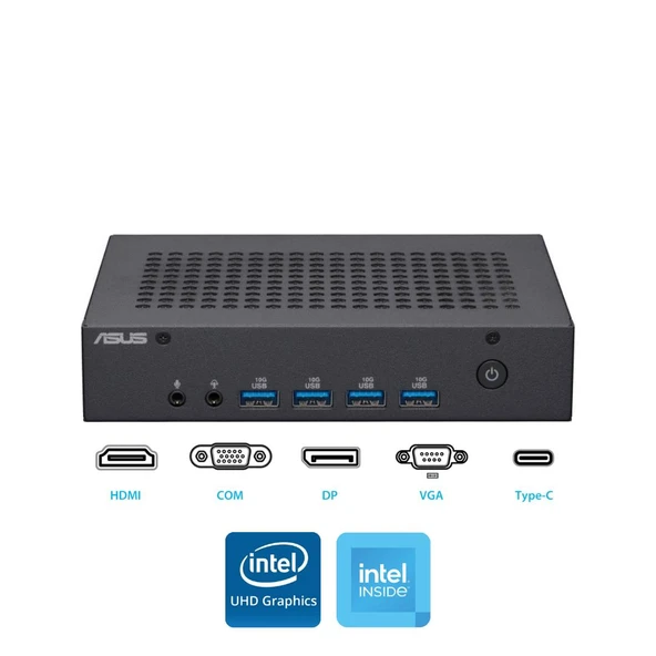 ASUS N100 16GB 512GB M.2 SSD PN43-BBN100MD ATL8 FDos Mini Masaüstü Bilgisayar - 1
