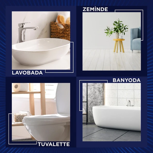 Domestos Yoğun Kıvamlı Çamaşır Suyu Maksimum Hijyen Dağ Esintisi 750 mlX6 - Resim 6