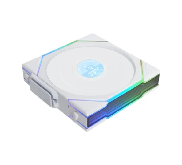 Lian Li UNI FAN REVERSE TL WIRELESS LCD 1x140mm Beyaz Kasa Fanı - Resim 2