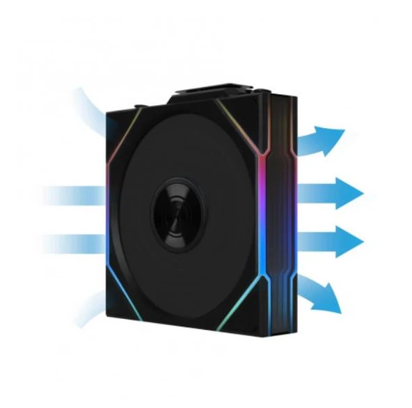 Lian Li UNI FAN TL WIRELESS 1x120mm Siyah Kasa Fanı - Resim 2