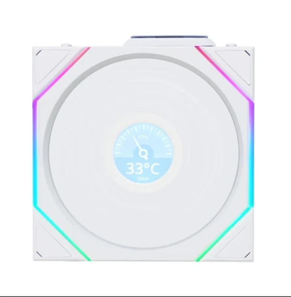 Lian Li UNI FAN TL WIRELESS LCD 1x140mm Beyaz Kasa Fanı ürün görseli 1