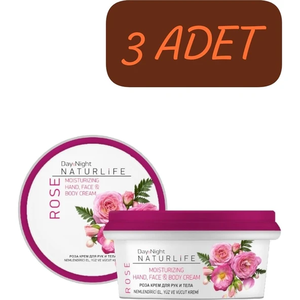 Celenoir Day & Night El ve Vücut Kremi | Gül Özlü Günlük Bakım | 50ML x 3 Adet