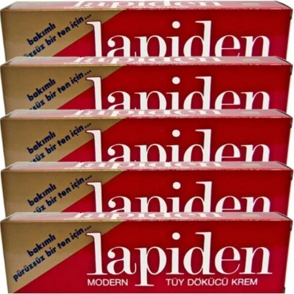 Lapiden Klasik Kırmızı Tüy Dökücü Krem 40 gr 5 Adet ürün görseli