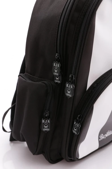 Beşiktaş Me Team Çubuklu Suni Deri Okul Çantası - Resim 5