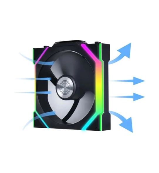 Lian Li UNI FAN SL WIRELESS 1x120mm Siyah Kasa Fanı - Resim 2