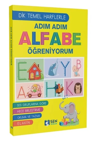 Adım Adım Alfabe Öğreniyorum (Dik Temel Harflarle) ürün görseli