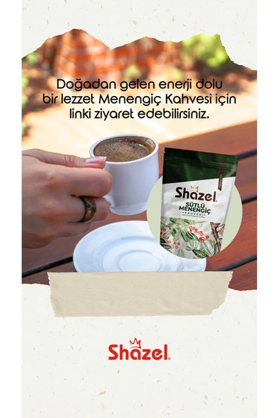 Shazel Sütlü Menengiç Kahvesi 200 gr x 3 Adet - Resim 3