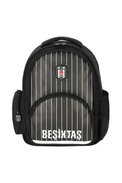 Beşiktaş Beşiktaş Çubuk Desenli Suni Deri Okul Sırt Çantası 25352