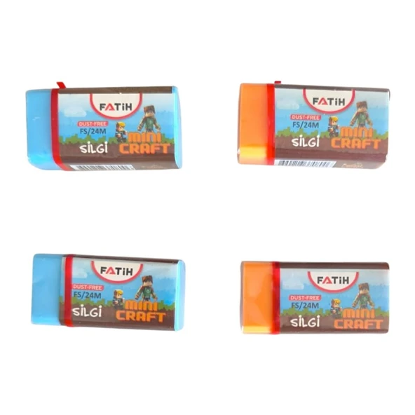 Okul Seti ( Kalemlig Kalemkutu - 4 Adet Mikro Kalem - 4 Adet Fatih Minicraft Silgi - 4 Adet Mikro Kalem Ucu) - Resim 3