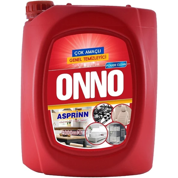 Onno Asprinn Çok Amaçlı Genel Temizleyici 4 Adet x 4000 ml - Resim 2