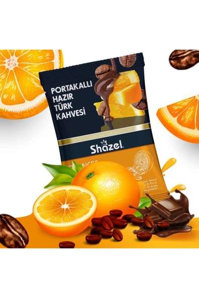 Shazel Portakallı Hazır Türk Kahvesi 100 gr x 6 Adet ürün görseli 1