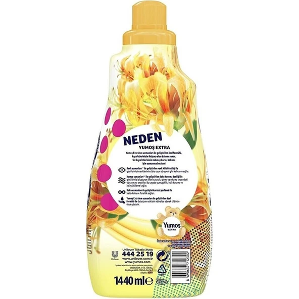 Yumoş Extra Konsantre Çamaşır Yumuşatıcısı Hanımeli 1440 ml 4 Adet Yumoş Hanımeli 1440 - 2